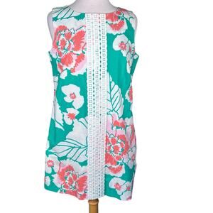 Lilly Pulitzer Womens “Worth Jade Green Take it Even Higher” Shift Dress Size 12
